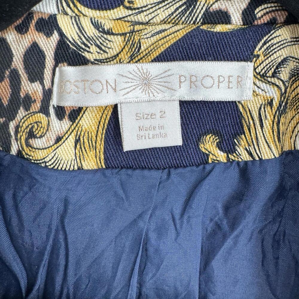 Boston Proper blazer 2 chains old money workwear career office business work - Picture 2 of 4
